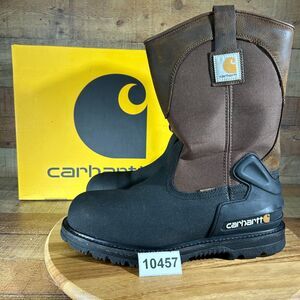 Carhartt Boots Mens 12 Brown Safety Toe Waterproof Slip Resistant Electrical Haz